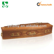 lacquered wooden coffin